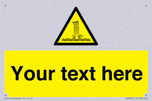 Custom warning artificial waterfall